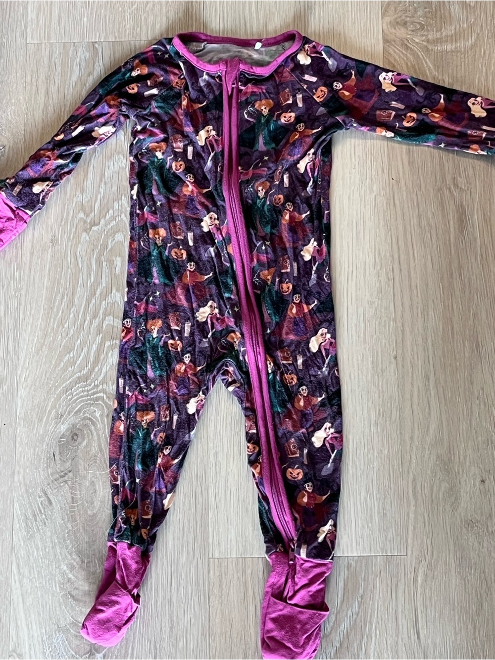 Halloween Witch Sisters Bamboo Sleeper 6-12 Months